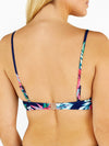 Tropical Multicolour Frill Bikini Top Fastening