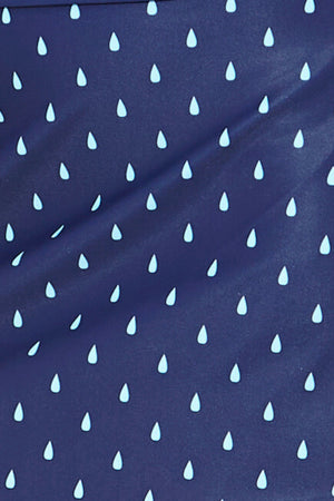 Teardrop Twist Front Swim Dress