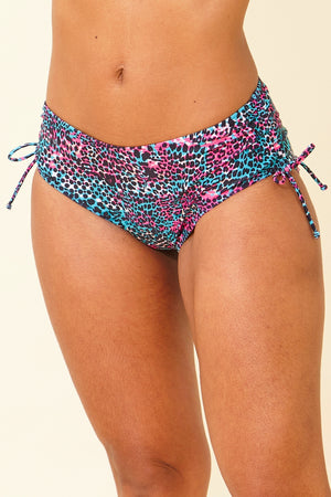 Neon Leopard High Leg Bikini Brief