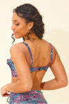 Neon Leopard Underwired Frill Bikini Top