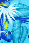 Blue Leaf Triple Strap Bikini Top