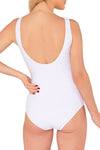 White Belted Swimsuit