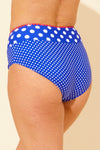 Contrast Stitch High Leg Bikini Brief