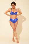 Contrast Stitch High Leg Bikini Brief