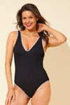 Whipstitch Textured Swimsuit