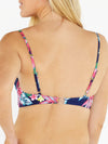 Tropical Blue & Pink Underwired Bikini Top Fastening