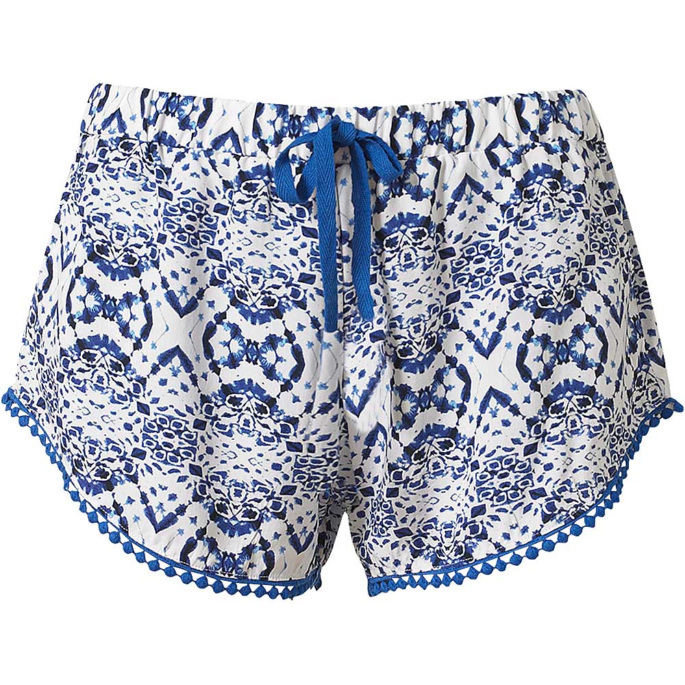 Blue Pompom Beach Shorts