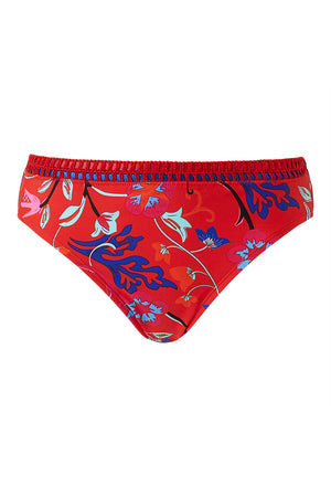 Red Blanket Stitch Standard Bikini Brief