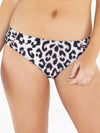 Leopard Print High Leg Bikini Brief Closeup