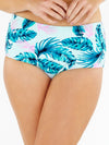 Aqua High Leg Bikini Briefs Closeup