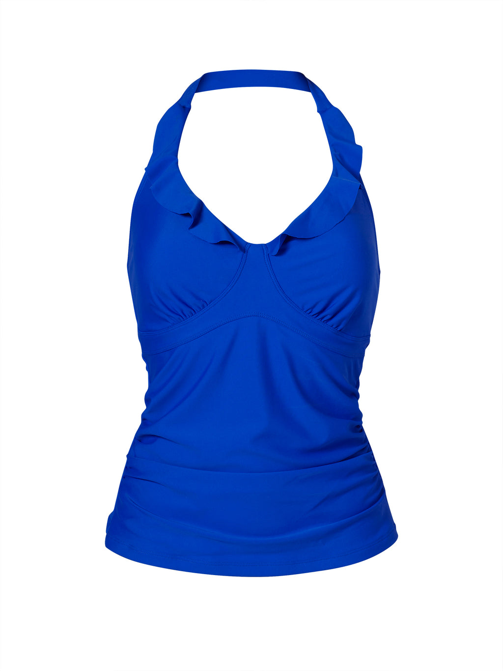 Cobalt Blue Frill Trim Tankini