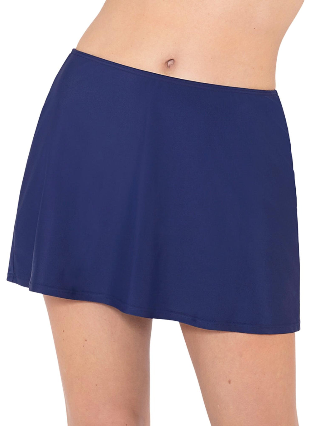 Navy Blue Swim Skirt Front